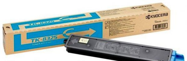 Toner laser Kyocera TK-8325C Cyan original pour TASKALFA 2551 tanger, maroc.