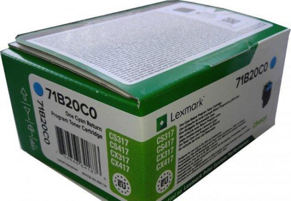 Toner LEXMARK Laserjet Cyan  CS317-CX317-CS417-CX417-CS517-CX517 tanger, maroc.