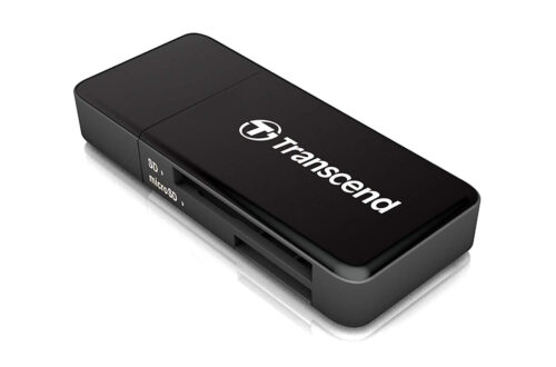 Lecteur de cartes SD/MicroSD USB 3.0 Transcend Noir