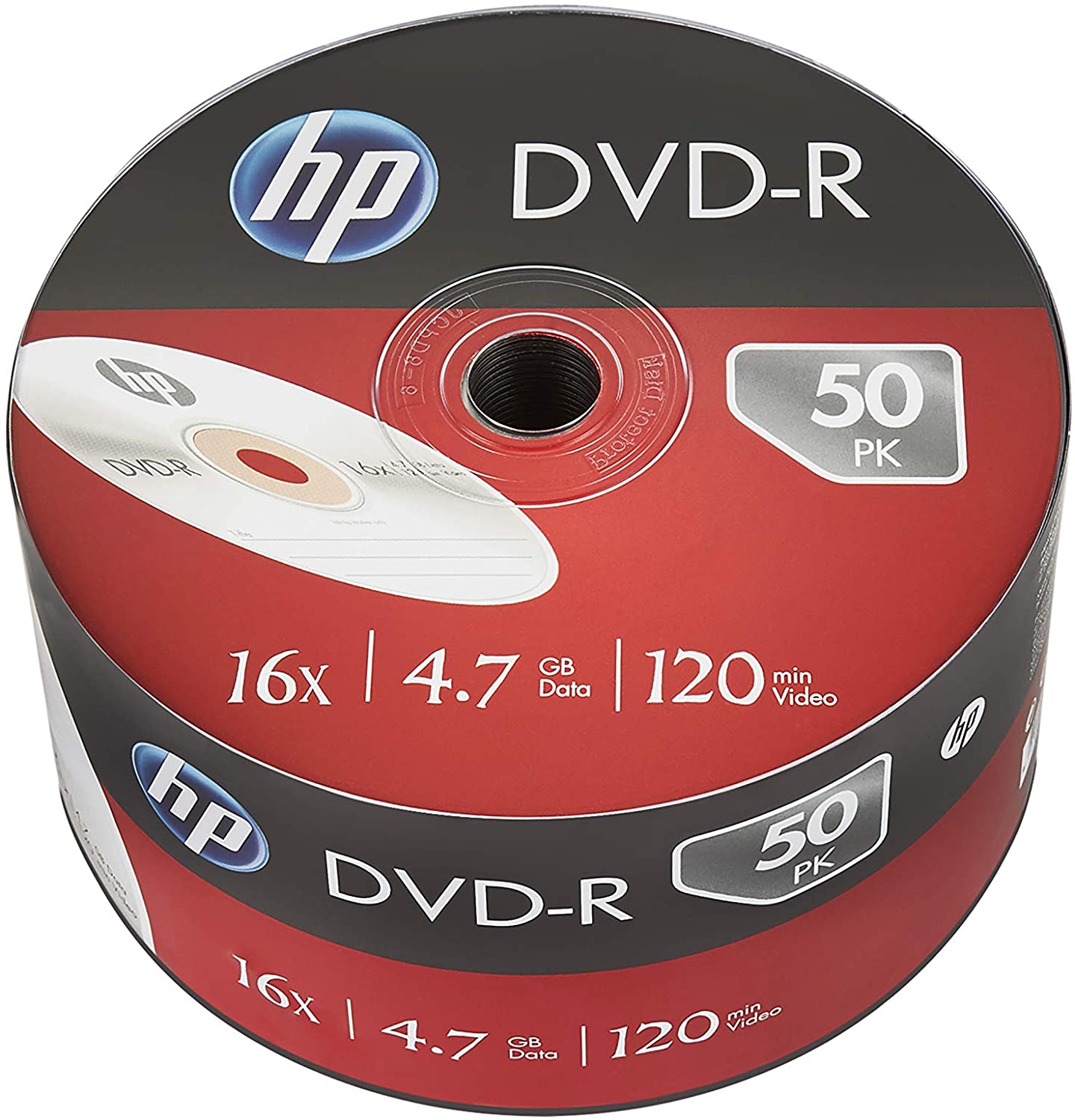 Boite de 50 DVD-R 16x HP - Fourniture bureau Tanger, Maroc