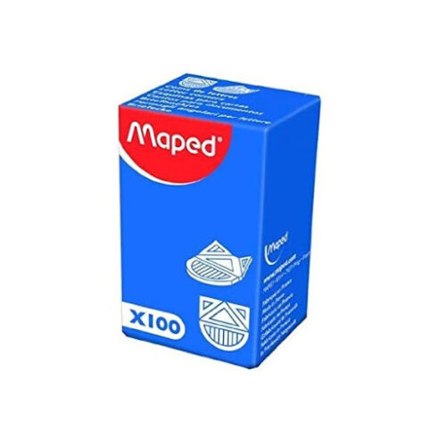 Lot de 10 boites de 100 Coins de lettres MAPED en aluminum