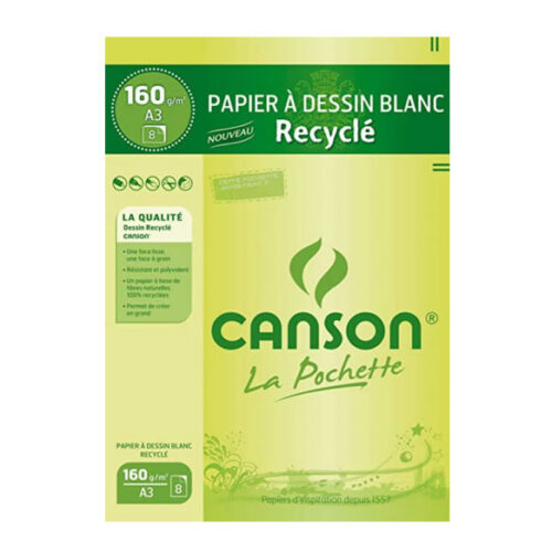 Ramette papier Dessin blanc CANSON 160g A3 50 Feuilles Ramette de 10 Feuilles papier Dessin blanc CANSON 180g 24x32 cm