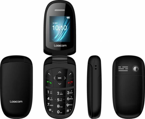 Téléphone portable LOGICOM L-311 Téléphone portable LOGICOM L-311 à clapet 1.77" double SIM Noir