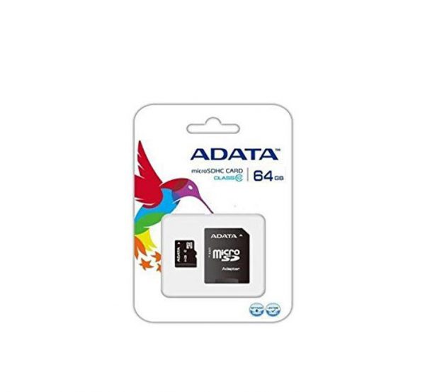 Carte mémoire MicroSDHC ADATA 64 Go class 4 tanger, maroc.