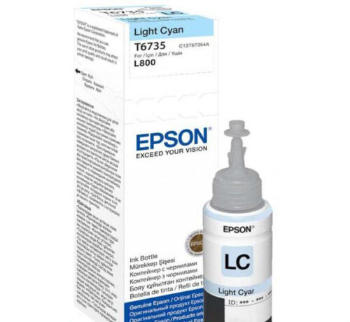bouteille-d-encre-epson-t6735-light-cyan-70ml Encre EPSON en bouteille Light Cyan 70ml pour ITS (C13T67354A)