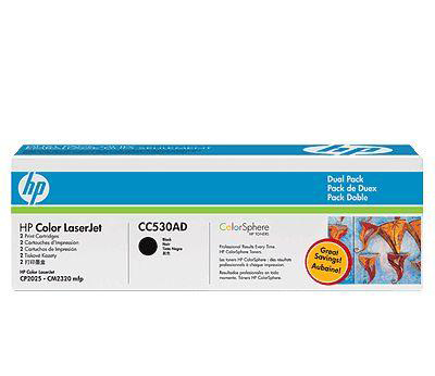 Cartouches d'impression Noirs HP Color LaserJet (Réf : CC530A) (lot de 2) tanger, maroc.