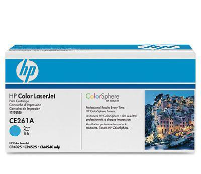 Cartouche d’impression Cyan HP Color LaserJet (Réf : CE261A) tanger, maroc.