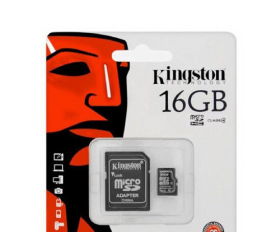 Carte Mémoire microSDHC KINGSTON 16GB Class 4 AVEC ADAPTEUR