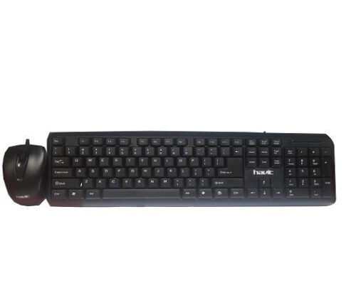 Pack Clavier+Souris optique avec fil HAVIT