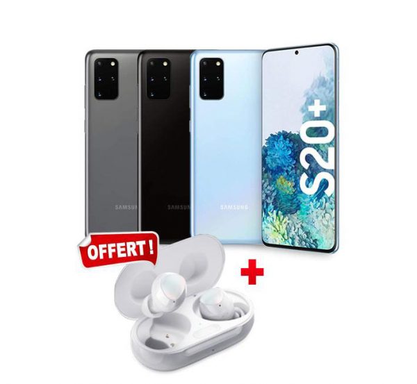 SAMSUNG GALAXY S20+ 128GB 8Go ram 6,2" avec GALAXY BUDS+ offert tanger, maroc.