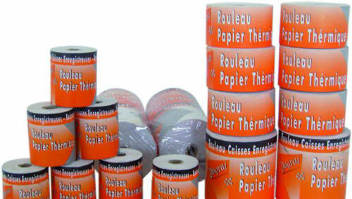 Lot de 10 Rouleaux Papier thermique DUVRAI FT: 57mm Ø48mm
