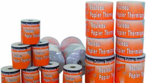 Lot de 10 Rouleaux Papier thermique DUVRAI FT: 75mm Ø80mm