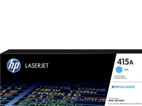 Toner d'impression HP LaserJet HP 415A Cyan (Réf : W2031A)