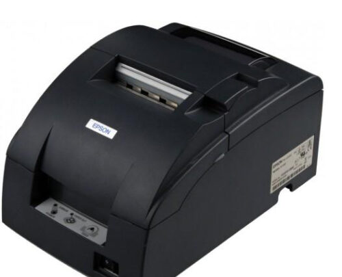 Imprimante ticket à impact Epson TM-U220B USB noire avec alimentation
