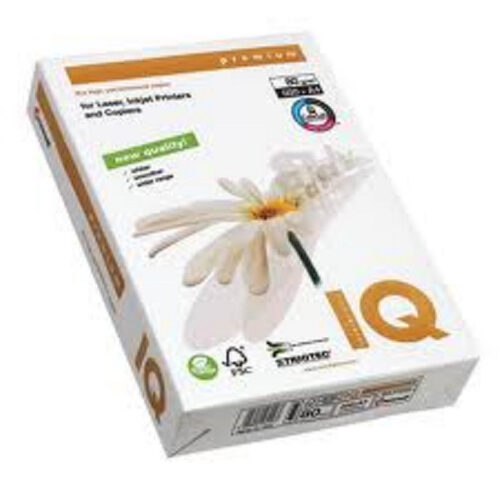 Lot de 5 Ramettes de papier blanc IQ Prémium A4 80g/m² 500 feuilles