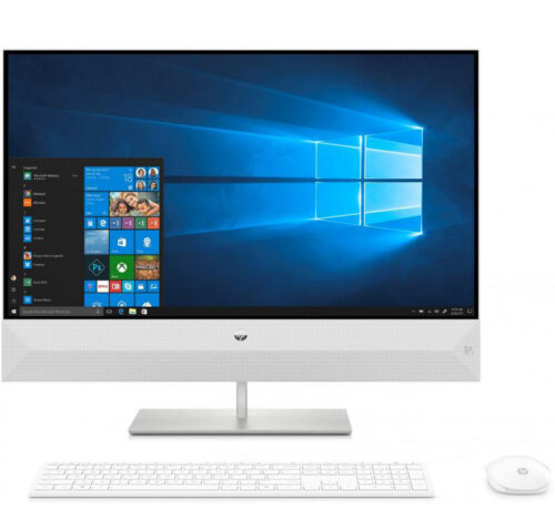 PC Bureau HP All-in-one i7 8G 1to Win10 Blanc 23,8" (8XN01EA)