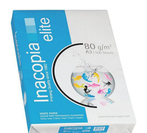 Lot de 5 Ramettes de papier blanc INACOPIA A3 80g/m² 500 feuilles