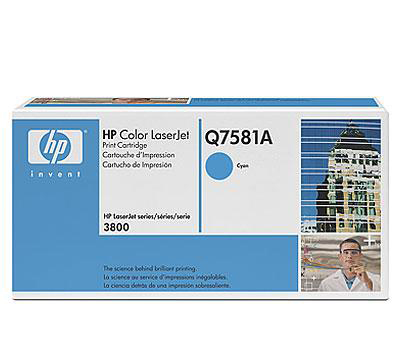 Cartouche d'impression Cyan HP Color LaserJet (Réf : Q7581A) tanger, maroc.