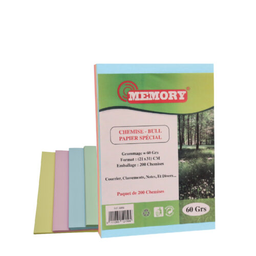 Sous chemise bulle en couleur MEMORY