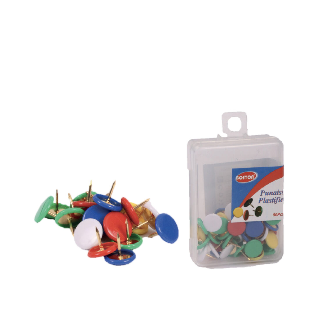 Lot De 46 Punaises Plastique Multicolores Uxcell - Bureau, école - Neuf Emballé - Origine Chine