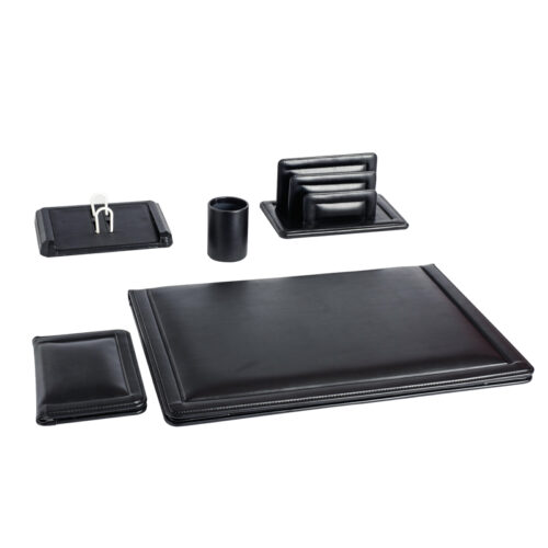 Parure de bureau 5 pièces en simili cuir