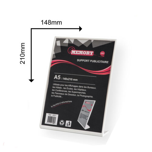 Support en plastique A5 Memory