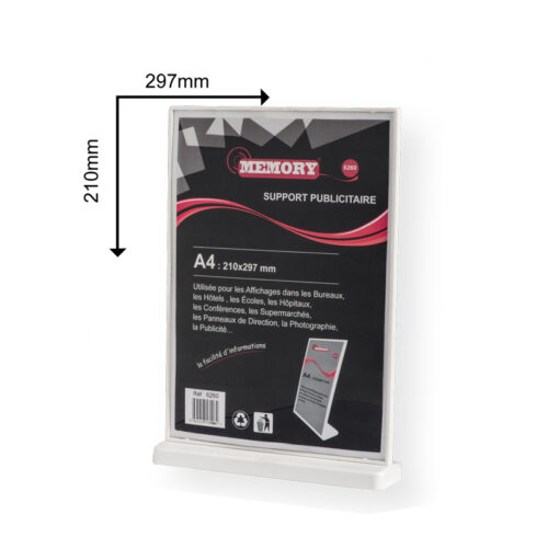 Support en plastique A4 Memory