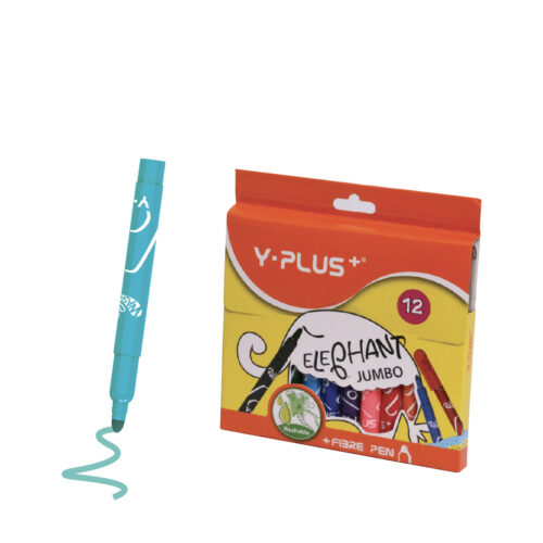 516b5-fp171100 Stylo feutre de 12 ELEPHANT Y-PLUS