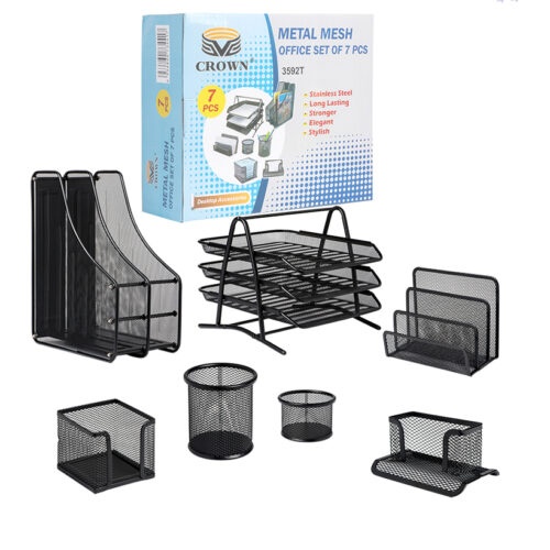 53e5d-3592t Set de bureau 5 pièces CROWN