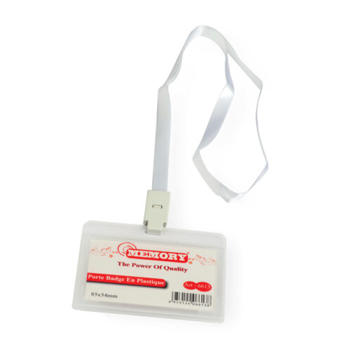 Porte- Badge avec lacet - carte d'identité Memory
