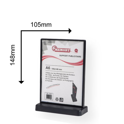 Support en plastique A6 Memory