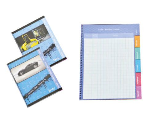 Cahier de texte 100 Page ( Seyes )