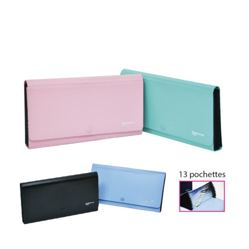 Porte chéquier de 13 pochettes COMIX