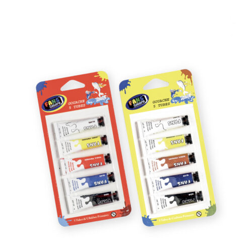 Gouache en 5 tubes FANS