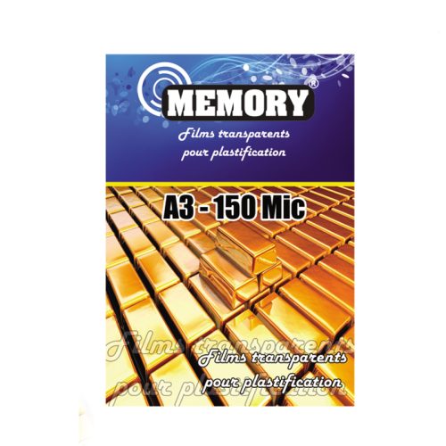 Film transparent pour plastification A3 MEMORY