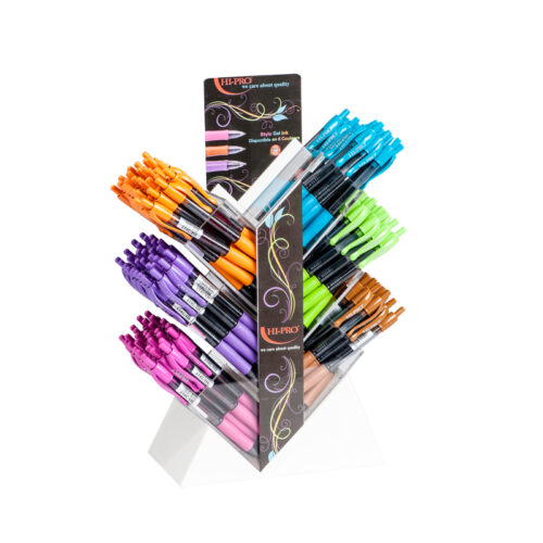 Stylo roller - Encre Gel HI-PRO (Présentoir)