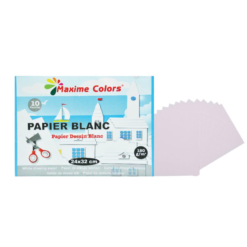 Papier à dessin Blanc 180gr