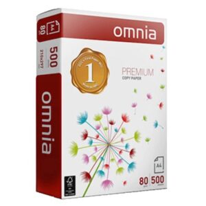 Ramette Omnia 500 feuilles Papiers A4 blanc 80 g (21 x 29,7 cm)